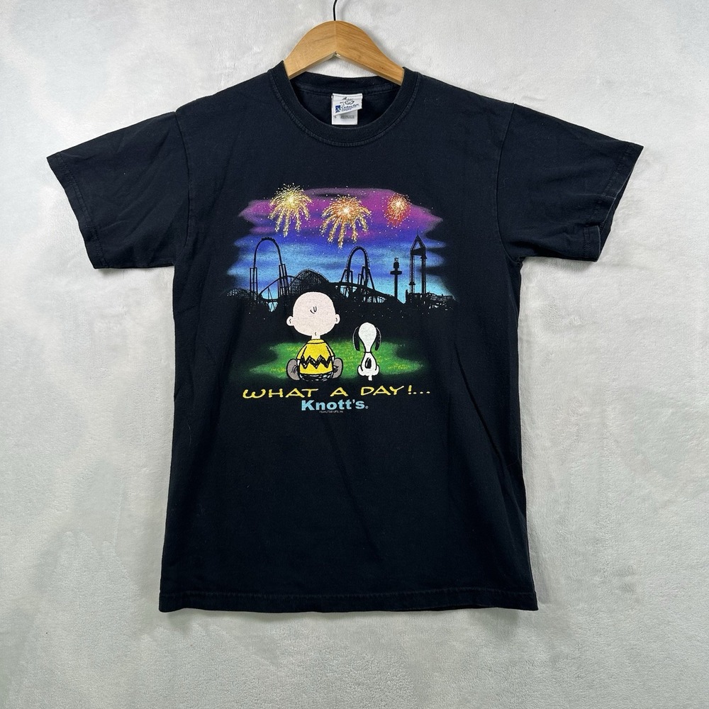 Vintage Charlie Brown Cedar Point Amusement Park Shirt Size S